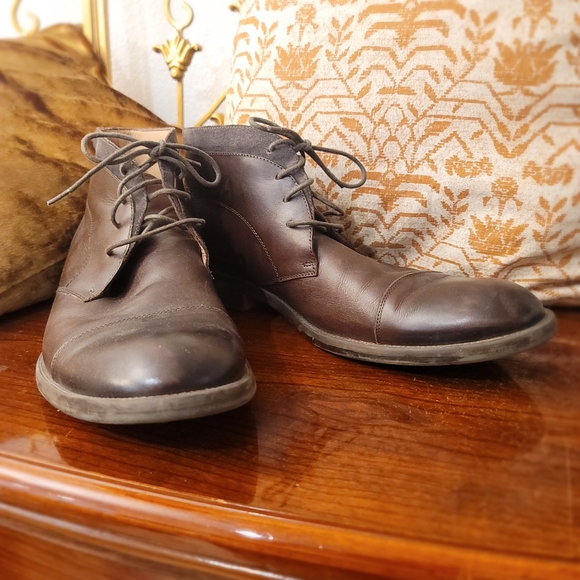 Johnston & Murphey Chukka Cap Tow Boot Chocolate Brown Size 12 Great Condition - Picture 3 of 9